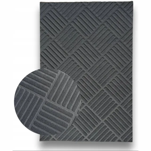 NewArtDesign Merkloos Grijze Deurmat 40x60 cm - Absorberend en Duurzaam Grijs