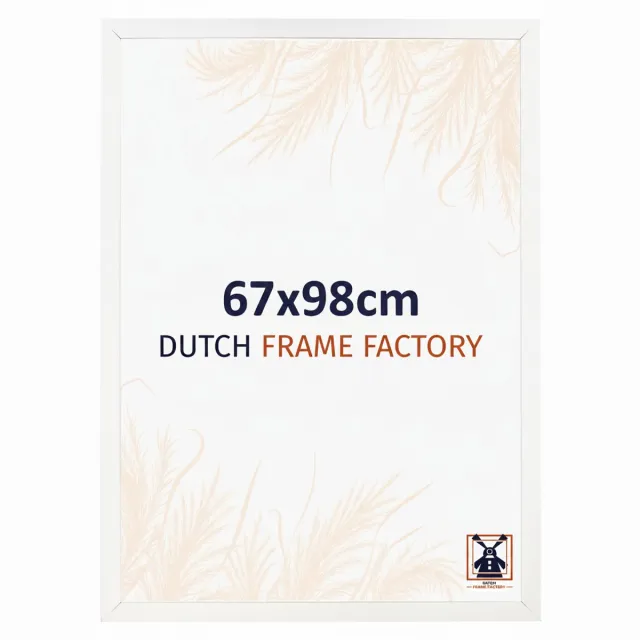 Dutch Frame Factory Fotolijst 67x98 cm - MDF - Wit Hoogglans - Benno