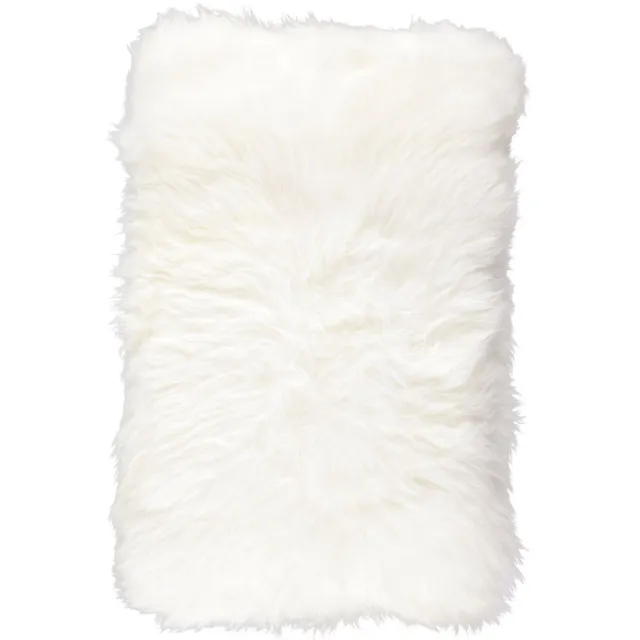 Sheepskin House Langharig Schapenvacht Kussen - 40x60 cm ivory