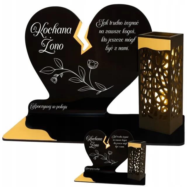 Decortrend Zonnegraflicht Hart met LED - Goudkleurig, Elegant Reminder