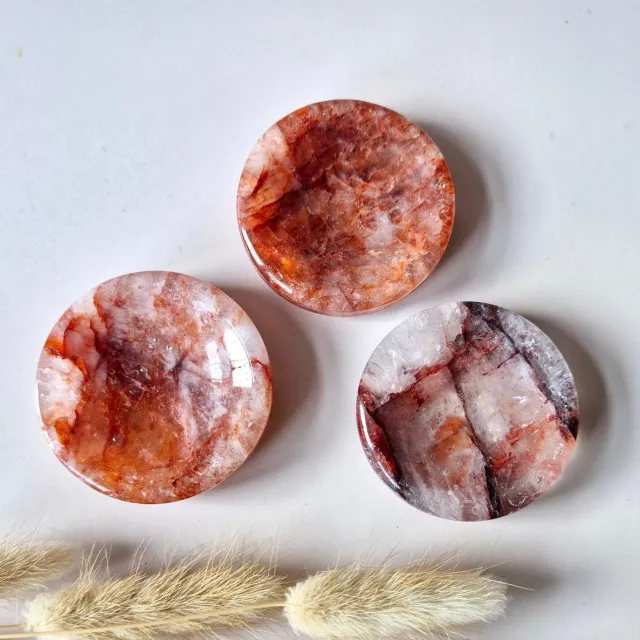 Moonlight Gemstones Fire Quartz Edelsteen Schaaltje (5-6cm) Meerkleurig