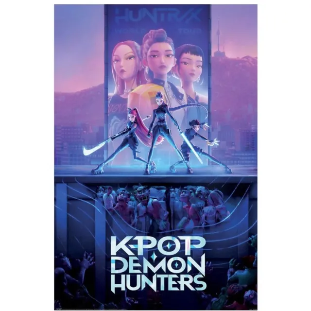 KPop Demon Hunters Key Art Unisex Poster - meerkleurig - Standard multicolor