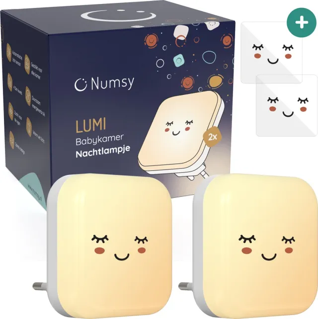 Numsy Babykamer Nachtlampje Stopcontact - Automatische Lichtsensor Numsy Lumi (Dag- en Nachtsensor)
