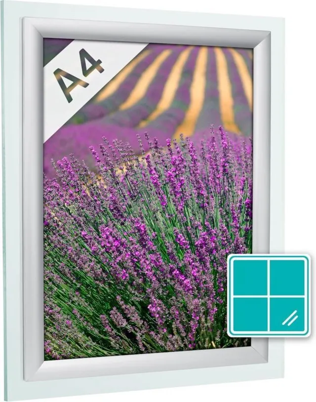 Nova 5Pack Kliklijsten 25 mm window verstek profiel A4 aluminium zilver – wissellijst - posterlijst