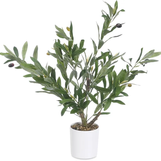IBERGARDEN Kunstplant - Decoratieve olijfboom, 58 cm Multicolor