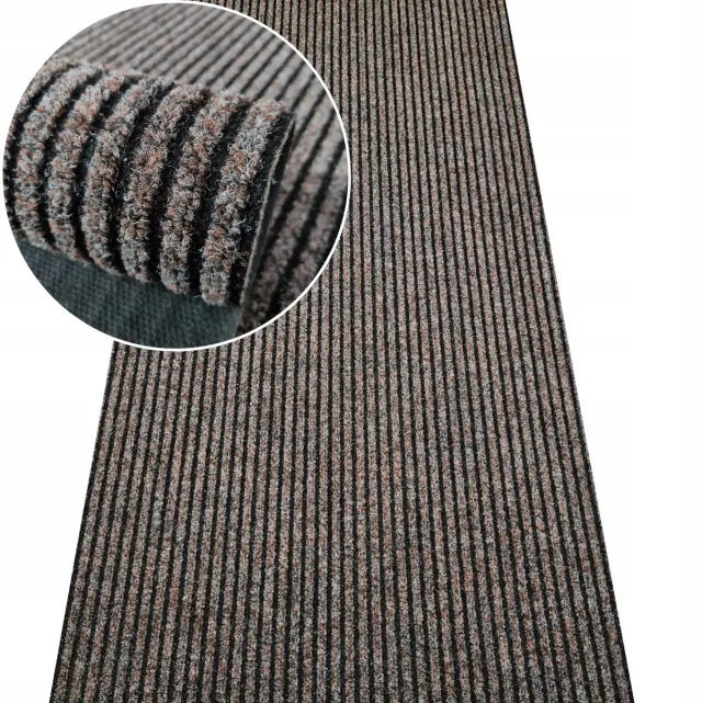 Nestor Op maat gemaakte deurmat 120cm breed, op rol, voor intensief gebruik Beige