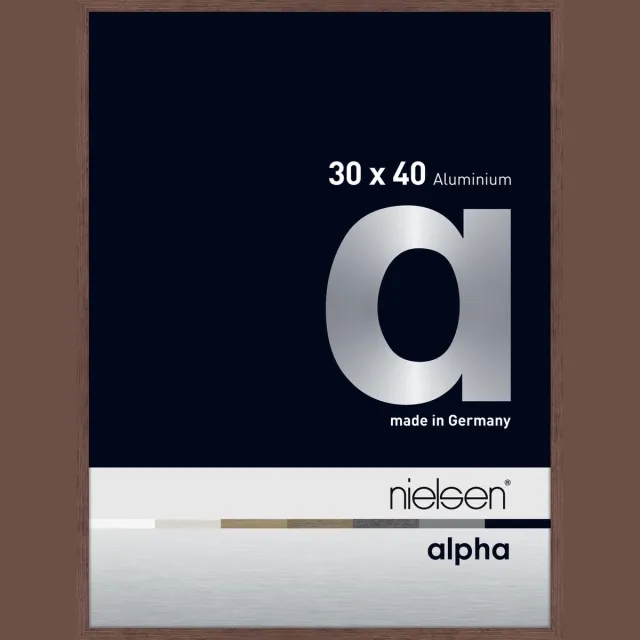 Nielsen Alpha Aluminium Wissellijst Wenge 30x40cm
