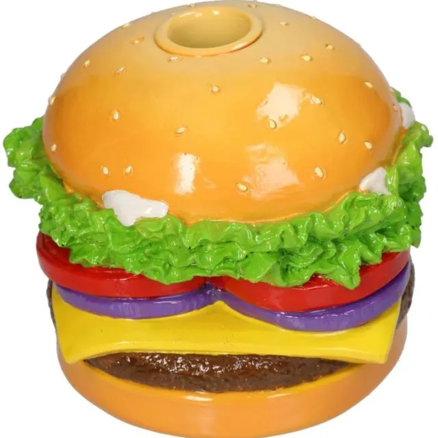 HD Collection Kaarsenhouder Hamburger Polyresin 12x12x10cm Multi