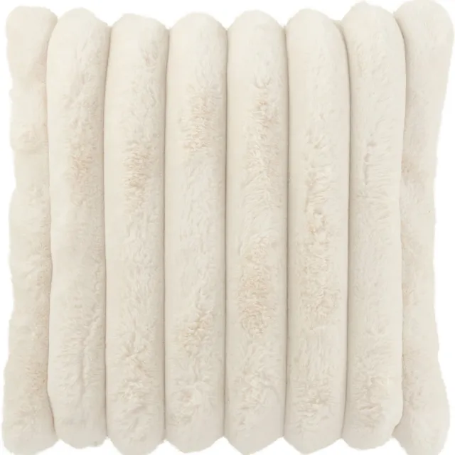 J-Line kussen Large Corduroy - polyester - wit