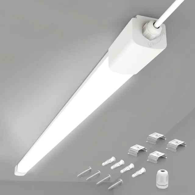 anten LED Batten 60cm - 18W 4000K 2000lm -Neutraal Wit - LED TL Armatuur - IP65 - Doorkoppelbaar - flikkervrij - incl. montageklemmen & quick connector Koud wit