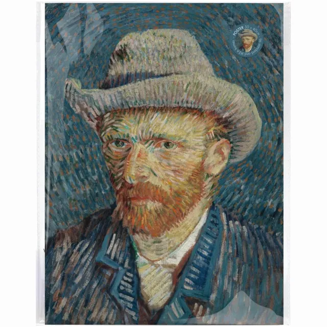 Lanzfeld (museumwebshop.com) Lanzfeld Van Gogh - Poster Schilderij A3 - Zelfportret - Vincent van Gogh - PP Hoes Van Gogh - Zelfportret