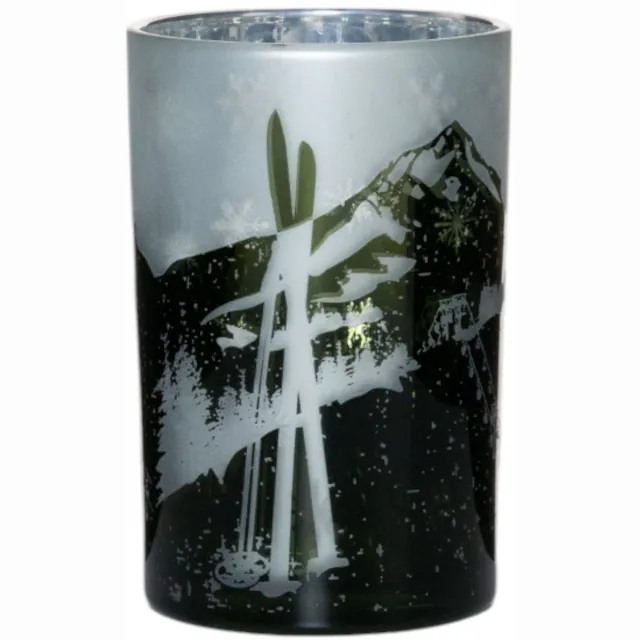 Mars & More Theelichthouder skigroen groot 18cm