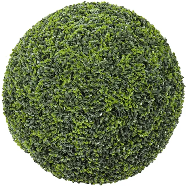 Kunstpalm Kunst Buxus Bol | DeLuxe XL | 52cm - Buiten/Binnen - UV Bestendig Donkergroen