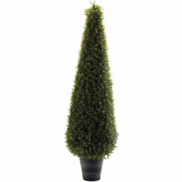 Emerald Kunstplant Buxus piramide UV 40x135cm - Kunstplant voor binnen Groen