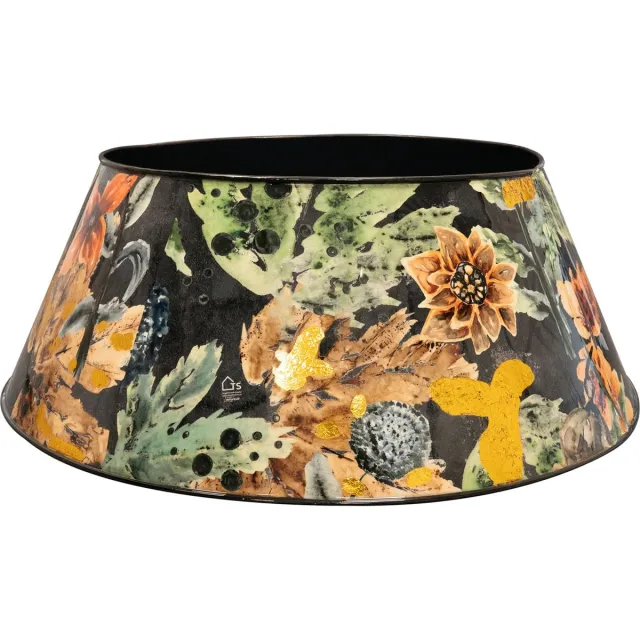 TS Collection Kerstboomring Designed by Lammie - Berry blue - 67x26 - Metaal & Epoxy - Exclusieve woonitems voor binnen - Handgemaakt - Unieke print - Designed by Lammie