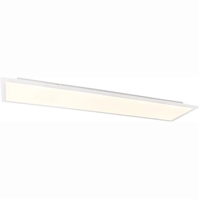 QAZQA liv - Moderne Dimbare LED paneel | Plafondlamp met Dimmer - 1 lichts - L 120 cm - Wit - Woonkamer | Slaapkamer | Keuken Wit LED