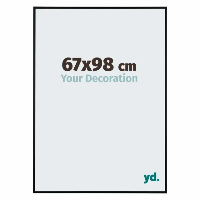 yd. Your Decoration - Fotolijst 67x98 cm - Aluminium - Zwart Mat - Kent