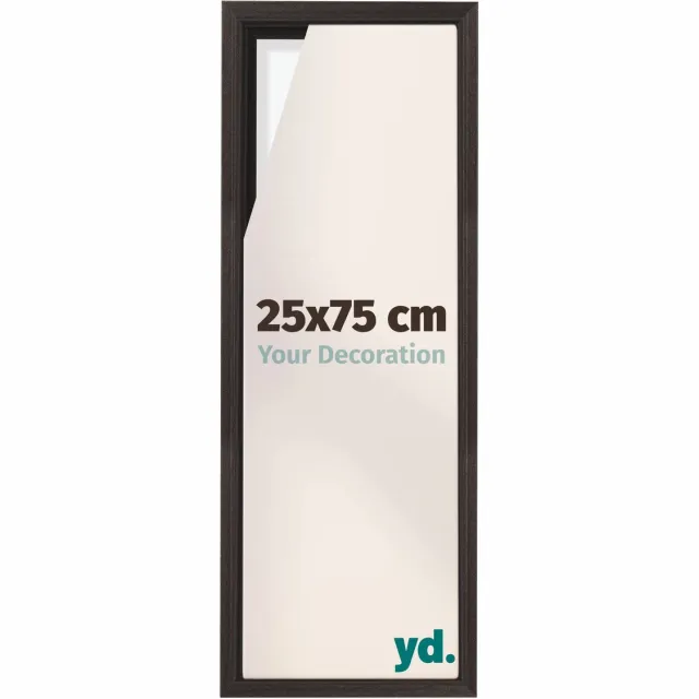 yd. yd, Baklijst 25x75 cm Eiken Donker - Lijst voor Canvasdoek - MDF Lyon