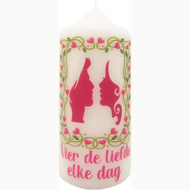 Van Licht Liefde Cadeau, Kaars, Liefde elke dag wit