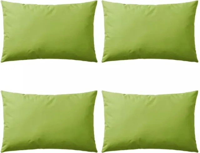 vidaXL Buitenkussens - 60x40 - cm - appeltjesgroen - 4 - st