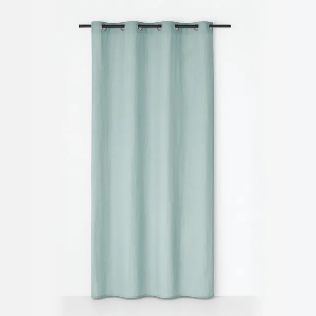 Linen & More Edera voorhang gordijn teracotta 8 Rings 135 x 260 cm mint