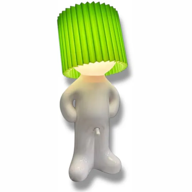 Kinky Pleasure MR Lightdick Bureaulamp – Groene Kap – Speelse LED Tafellamp met USB-C – Vrolijk & Modern Design Staand Model Groen