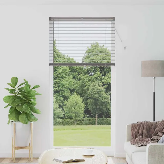 vidaXL Venetiaanse jaloezie zilver 220 x 100 cm 25 mm Aluminium