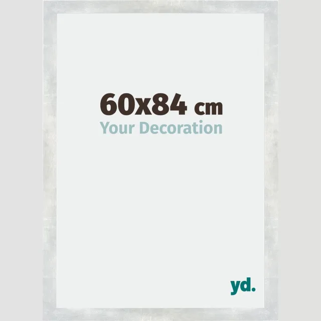 yd. Your Decoration - Fotolijst 60x84 cm - MDF - Zilver Glanzend Vintage - Mura