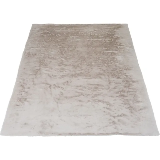 Veer Carpets Vloerkleed Velluto Nature - 80 x 150 cm - Hoogpolig Design Vloerkleed in Scandinavische / Hotel Chique Stijl Taupe