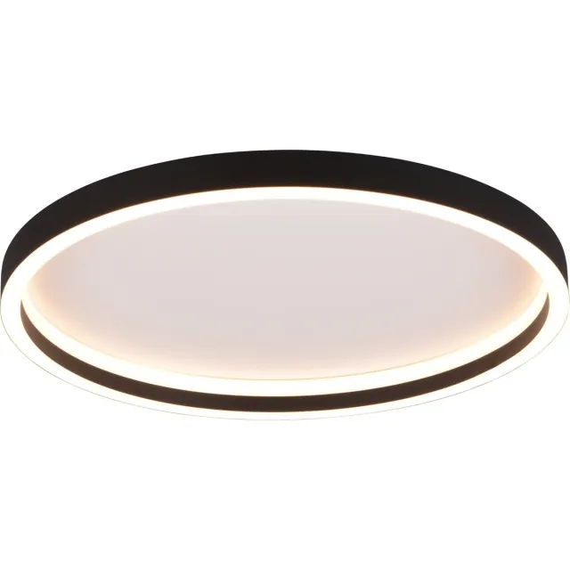 RL LIVE YOUR LIGHT REALITY ROTONDA - Plafondlamp - Zwart mat - incl. 1x SMD 20 W - Schemersensor