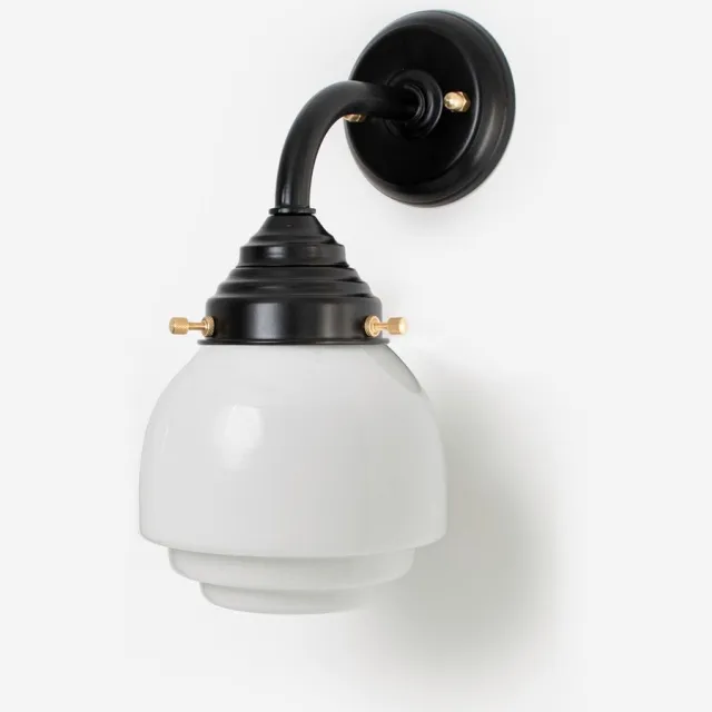Coloured by Art Buitenlamp - Wandlamp Gispen Vlak Curve Zwart - Art Deco Trade