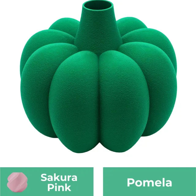 Lovora Pomela organische vaas – Decoratieve vaas - Sakura Roze - 3d geprinte vaas – geschikt voor droogbloemen