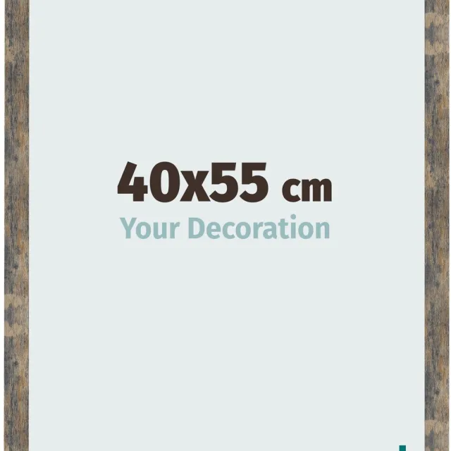 yd. Your Decoration - Fotolijst 40x55 cm - MDF - Blauw Goud Gemeleerd - Bologna