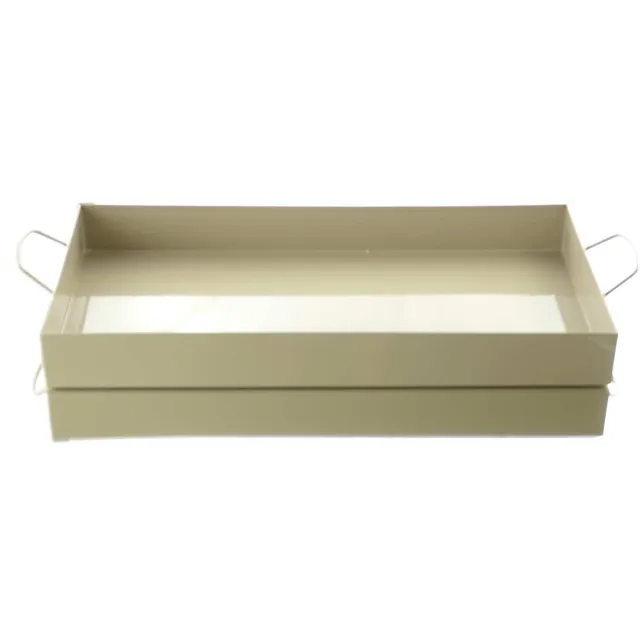 Freese nature trends dienblad Sand rechthoekig 39 x 19 cm - metaal zand