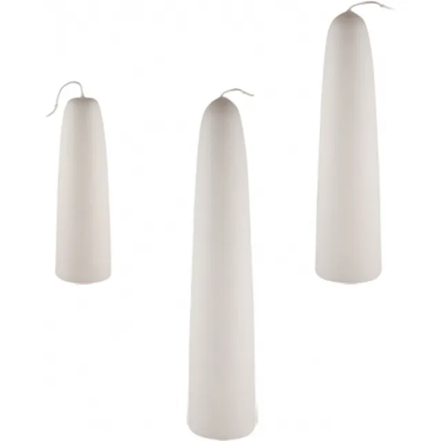 Smulders Deco Ivoor dompelkaars / Tonkkaars 600/80 (250 uur) met pengat