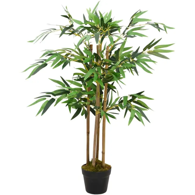 vidaXL Kunstplant bamboe Twiggy met pot 90 cm Groen