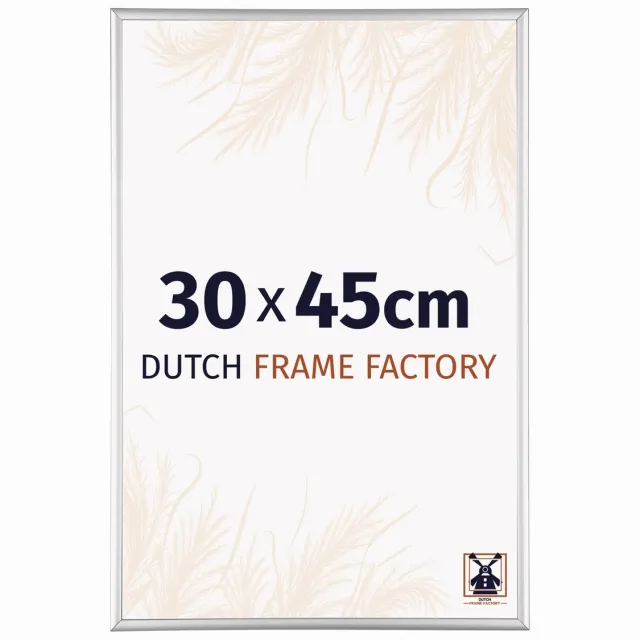 Dutch Frame Factory Fotolijst 30x45 cm - Aluminium - Zilver Hoogglans - Kampen