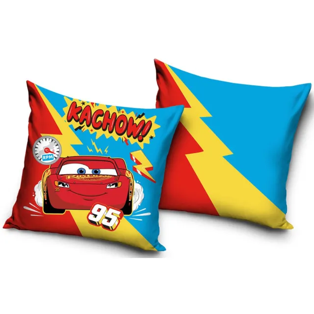 Disney Cars Thunder kussenhoes 40x40 cm Velvet Blauw