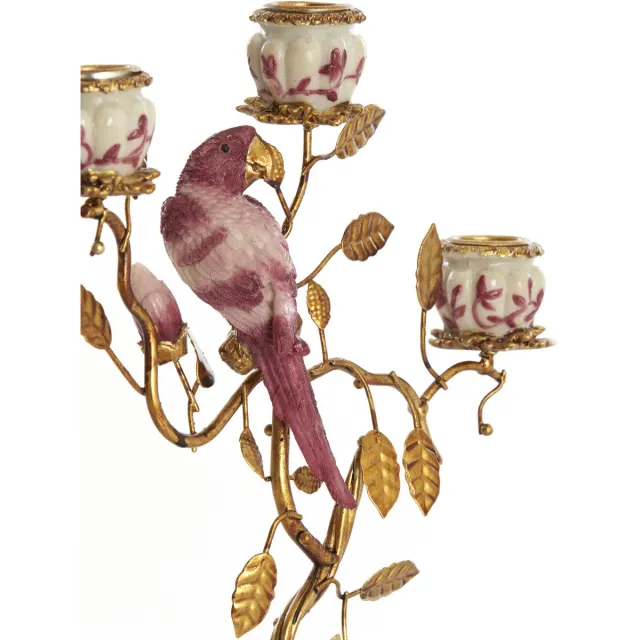 Light & Living Kandelaar LOROS - Rood - 22.5x9x31.5 cm