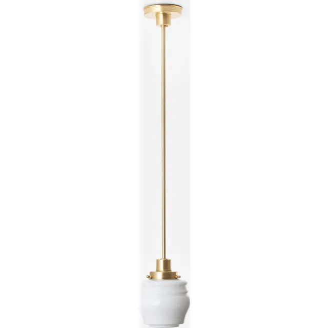 Coloured by Art Hanglamp Bloemknop 20's Messing - Art Deco Trade