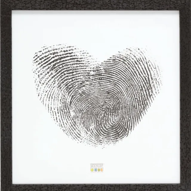 Deknudt Frames fotolijst S45RL2 - zwart - burned wood look - 30x30 cm