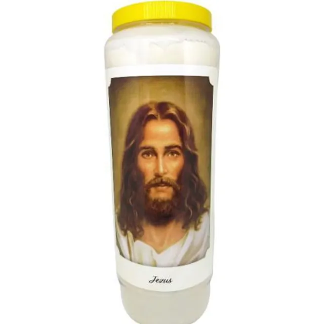 noveenkaars Jezus - Noveenkaars - 9 dagen brander (5 stuks) Wit