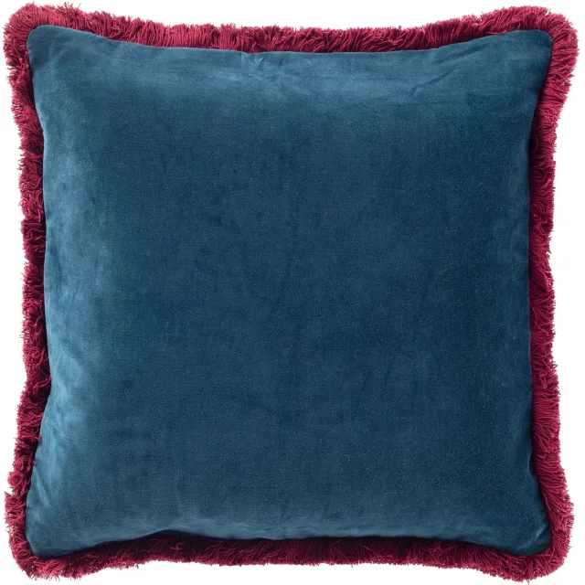 Hoii SEBASTIAAN | sierkussen 45x45 cm | Ink Blue | blauw en roze | Hoii Marineblauw