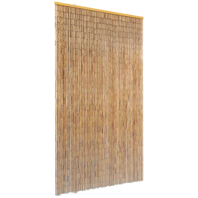 vidaXL Vliegengordijn 100x200 cm bamboe Bruin