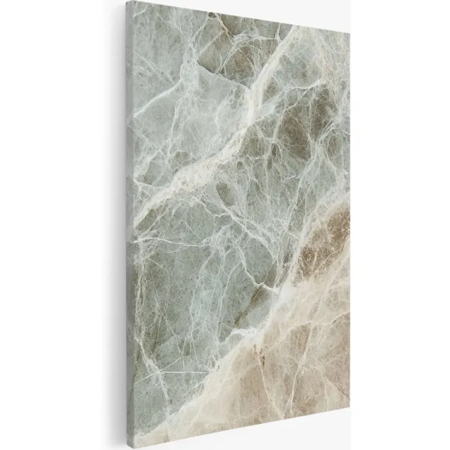 Saammp Canvas Schilderij - marmer - Abstract - Lichte kleuren - 30x40 - Foto op canvas - Wanddecoratie - Muurdecoratie Woonkamer - Kantoor Decoratie Multicolor