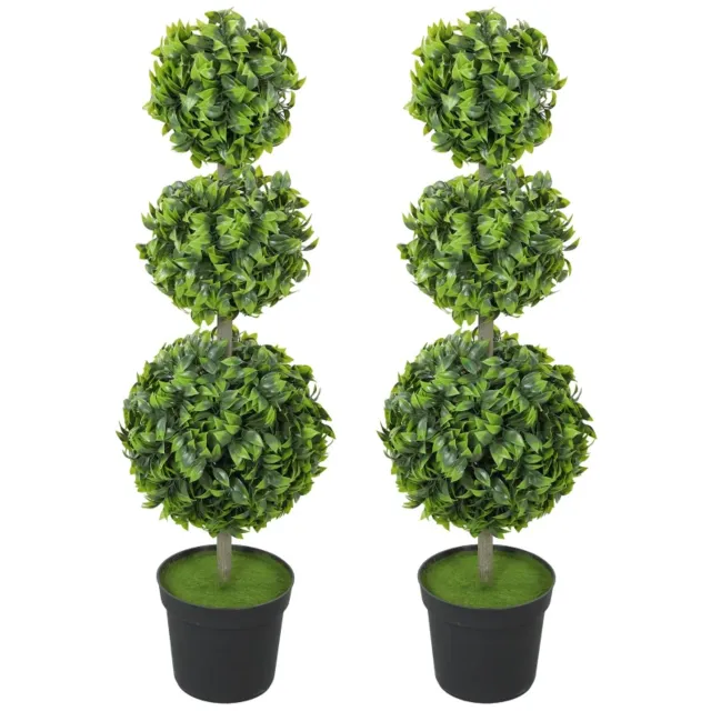 ZYLARO Kunstplanten - Inclusief potten - Kunststof bladeren - Gevlokte grond - Groen