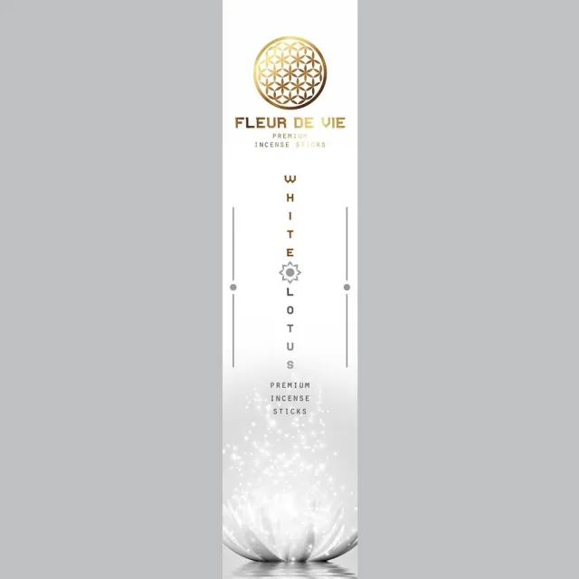 Green Tree Candle Company Green Tree Fleur de Vie White Lotus Premium Wierook 15gr. - Groene thee geur Lotus Wit