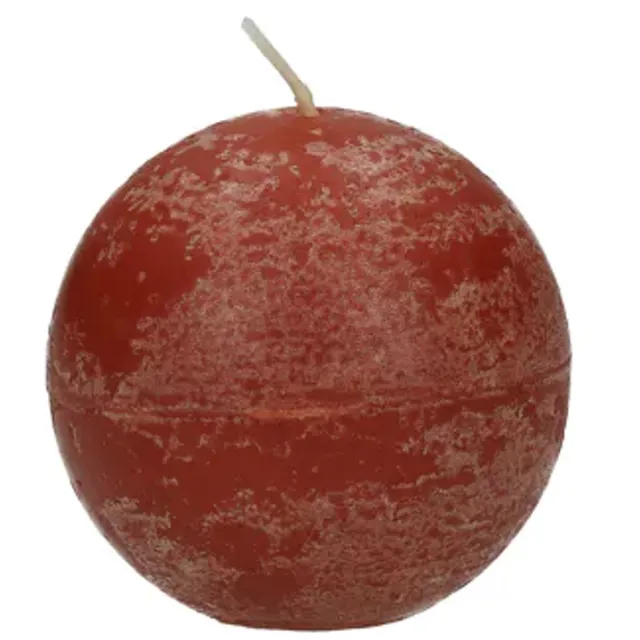Pomax Kaars - Paraffine Wax - Ø 6 cm - Terracotta - Sfeerkaars voor Naturel & Aards Interieur