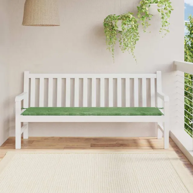 vidaXL Bankkussen Oxford Stof Bladontwerp 180 x 50 x 3 cm groen
