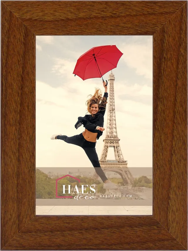 HAES deco Houten fotolijst Paris rustiek bruin voor 1 foto formaat 10x15 -SP001108